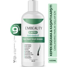 TeknoKapsül Embeauty Kepek Kaşıntı ve Egzama Karşıtı 9 Aktifli Kepek Karşıtı Sampuan 400 ml