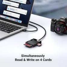 Skygo USB 3.0 4'ü 1 Arada Kart Okuyucu, Siyah