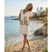 Trendol Fashion Life Plaj Elbisesi / Çicek Desenli /deniz /havuz