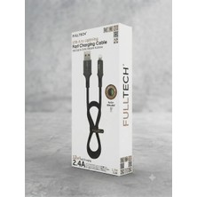 Fulltech Hızlı Şarj ve Data Aktarım Örgülü Kablosu Usb-A To Lightning