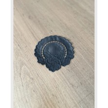 Marys Concept Gül Desen Kokteyl Peçete - 6lı Siyah