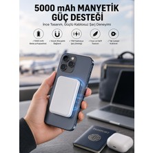 Epilons 5000 Mah Ios Uyumlu Magsafe Kablosuz Şarj Hızlı Şarj Desteği