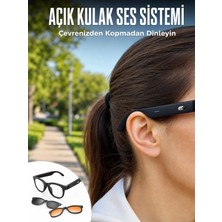 No 35 Concept Yapay Zekâ Destekli Akıllı Bluetooth Gözlük Açık Kulak Ses Sistemi Günlük Kullanıma Uygun Hafif Tasarım