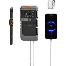 Palmira Demir Araç Lastik Basınç Pompası Akü Takviye Powerbank ve Sos Işıklı Çok Fonksiyonlu Cihaz