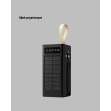 Palmira Demir LED Aydınlatmalı Güneş Panelli Powerbank Seyahat ve Kamp Için