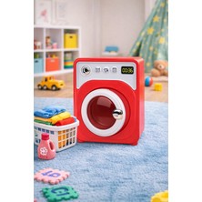 Işıklı Sesli Oyuncak Çamaşır Makinesi | Dijital Göstergeli | Açılır Kapaklı Çocuk Evcilik Rol Yapma Oyuncağı | 3+ Yaş
