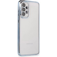 Fantastik Store Newface Samsung Galaxy A53 5g Kılıf Razer Lensli Silikon - Açık Mavi