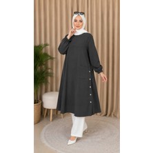 Ly Leyo Tekstil Uzun Cepli Yazlık Tunik 120CM