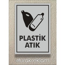 Durak Reklam Plastik Atık Tabelası A4 20X30 cm