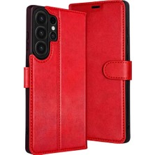 Fantastik Store Newface Samsung Galaxy S26 Ultra Trend S Plus Kapaklı Kılıf - Kırmızı