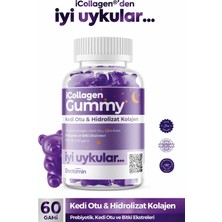 TeknoKapsül Icollagen Iyi Uykular Kolajen Jelibonu - Kedi Otu & 5 Tip Kolajen