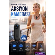 L'edoren Göğüse Takılabilir Mıknatıslı 1080P Mini Aksiyon Kamera Geniş Açı Pov Kask Kamerası