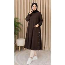 Ly Leyo Tekstil Uzun Cepli Yazlık Tunik 120CM