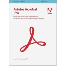 Adobe Acrobat Pro Dc | Pdf Oluşturma ve Düzenleme | Süresiz Lisans