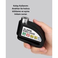 Palmira Demir Titreşim Sensörlü Alarm Disk Kilidi Motosiklet Scooter Bisiklet