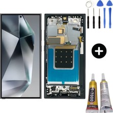 Fantastik Store Samsung S24 Ultra Uyumlu Ekran Talı OLED (Gold) +