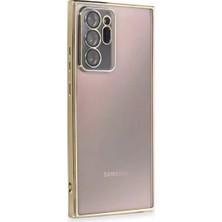 Fantastik Store Newface Samsung Galaxy Note 20 Ultra Kılıf Razer Lensli Silikon - Gold