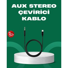 Palmira Demir Lightning To 3.5mm Aux Ses Dönüştürücü Kablo 1 Metre Stereo Uyumlu