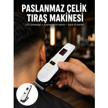 Palmira Demir 2025 Model Şarjlı Dijital Saç Sakal Tıraş Makinesi Islak Kuru Kullanıma Uygun Yeni Nesil