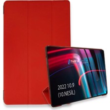 Eco Port Apple Ipad 2022 10.9 (10.nesil) Kılıf Tablet Smart Kılıf - Kırmızı