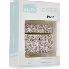 Eco Port Apple Airpods Pro 2 (2.nesil) Luz Taşlı Kılıf - Pembe