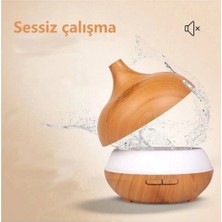 Eco Port Hava Nemlendirici 7 LED Işıklı Aromatik Oda Kokusu 550 ml Kahve Aroma Difüzörü Buhar Makinası