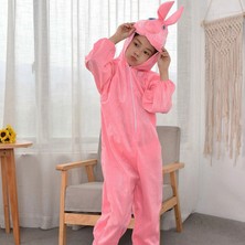 Eco Port Çocuk Tavşan Kostümü Pembe Renk 6-7 Yaş 120 cm