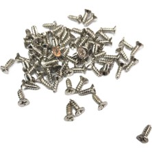 My Best Store Nikel 1000 Adet Klips Vidası 2,2x6,5 mm Yhb - Konik Başlı Kutu, Sandık, Ayak, Askı, Mini Vida