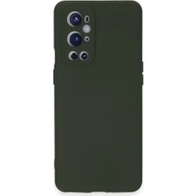 Newface One Plus 9 Pro Kılıf Nano Içi Kadife Silikon - Koyu Yeşil