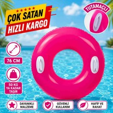 Poyraz Ticaret Intex Tutmaçlı 76 cm Havuz ve Deniz Simidi Pvc Malzeme