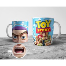 Pixxa Buzz Lightyear Toy Story Tabanı Ağız Desenli Kupa Bardak
