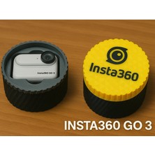 Print Zone INSTA360 Go 3 / Go 3s Silindirik Vidalı Koruyucu Taşıma Kutusu - Özel Tasarım Organizer