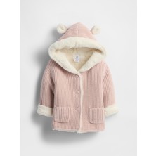 Gap Bebek Pembe Bebek Sherpa Astarlı Hırka