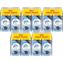 Glade Oda Kokusu Otomatik Sprey Yedek 269ML (10 Lu Set) Temiz Çarşaf Ferahlığı (5pk*2)