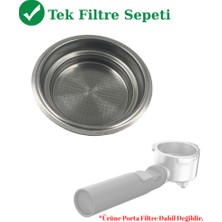 MundesTech Beko CEP-6464 Uyumlu 51 mm Tekli Espresso Filtre Sepeti - Yedek Çelik Süzgeç