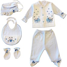 Sema Baby 5'li Premature Puanlı Set - Açık Mavi 8682476853155