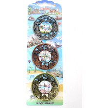 Die Grup Istanbul Temalı Metal Magnet 3'lü Set ALK2890