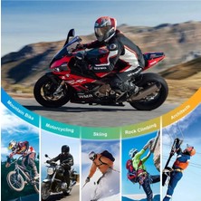 Die Grup Q28 Motosiklet Kask Bluetooth Kulaklık 1080P Kamera Interkom Kulaklık Su Geçirmez Intercom
