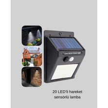 Die Grup Güneş Enerjili 20 LED Hareket Sensörlü Lamba – IP65 Su Geçirmez Dış Mekan Aydınlatma