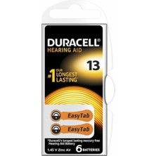 İlk El Grup Duracell 13 Işitme Cihazı Kulak Pili 6 Parça Kutu