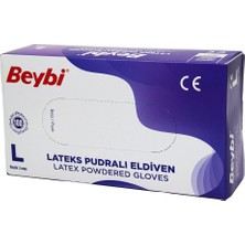 İlk El Grup Beybi L Pudralı Muayene Eldiveni 100LÜ