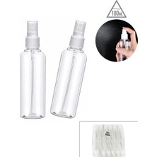 tp Buğz Boş Sprey Şişesi - 100 ml - Plastik - Şeffaf