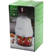 İlk El Grup Kiwi KC-8203 USB Şarjlı Mini 3 Bıçaklı Blender Rondo Gıda Doğrayıcı 350ML=MİKA Kristal Haz