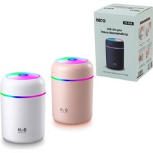İlk El Grup Klasik 300ML H2O Mini USB Şarj- Işıklı Hava Nemlendirici - Buhar Makine - Koku Giderici Herhangi
