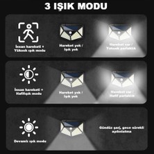 Die Grup 100 LED Dış Mekan Solar Aydınlatma Fotoselli Solar Lamba Hareket Sensörlü