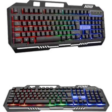 Die Grup Rgb Işıklı   Klavye Q Klavye Mouse Hediyeli