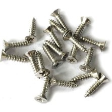 MidasTech Nikel 1000 Adet Klips Vidası 2,2x7,5 mm Yhb - Konik Başlı Kutu, Sandık, Ayak, Askı, Mini Vida M