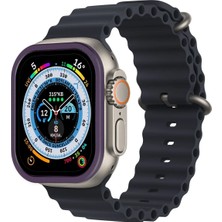 Mey İthalat Mey Ithalat®   Watch Ultra 49MM Alüminyum Kasa Cam Ekran Koruyucu - Mor