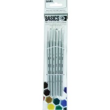Liquitex : Basics : Kısa Saplı Fırça Seti : 6 Parça