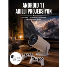 4K Wireless Çift Kollu Kumandalı Oyun Projeksiyonu Retro Video Oyunu Yeni Nesil Midastech